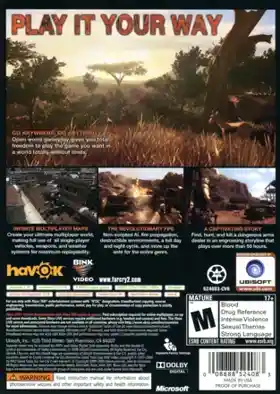 Far Cry 2 (USA) box cover back